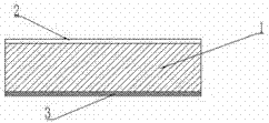 Planar resistance copper clad laminate coated with PTFE alkali-free plain glass cloth