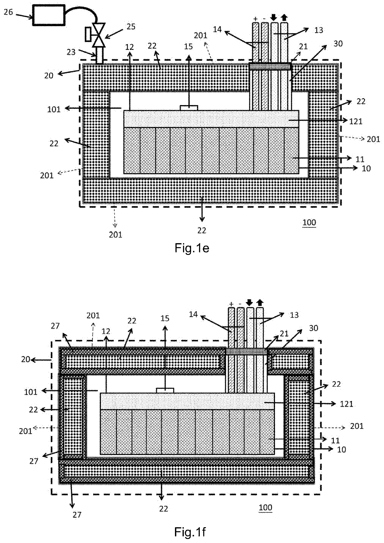 Battery Module, Battery Device, and Battery System Having Thermal Management Design