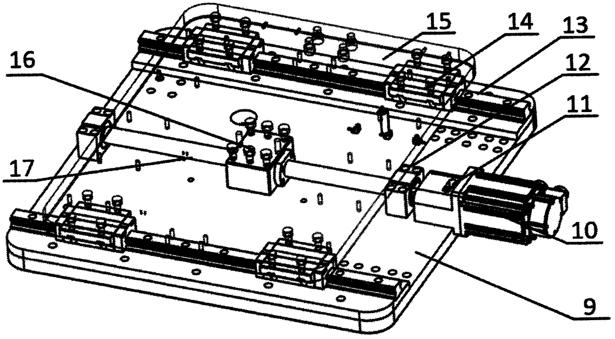 Space five-freedom-degree motion heavy-load trolley docking platform