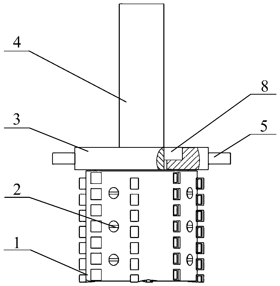 Inward-suction-type milling cutter for efficiently processing honeycomb and composite materials