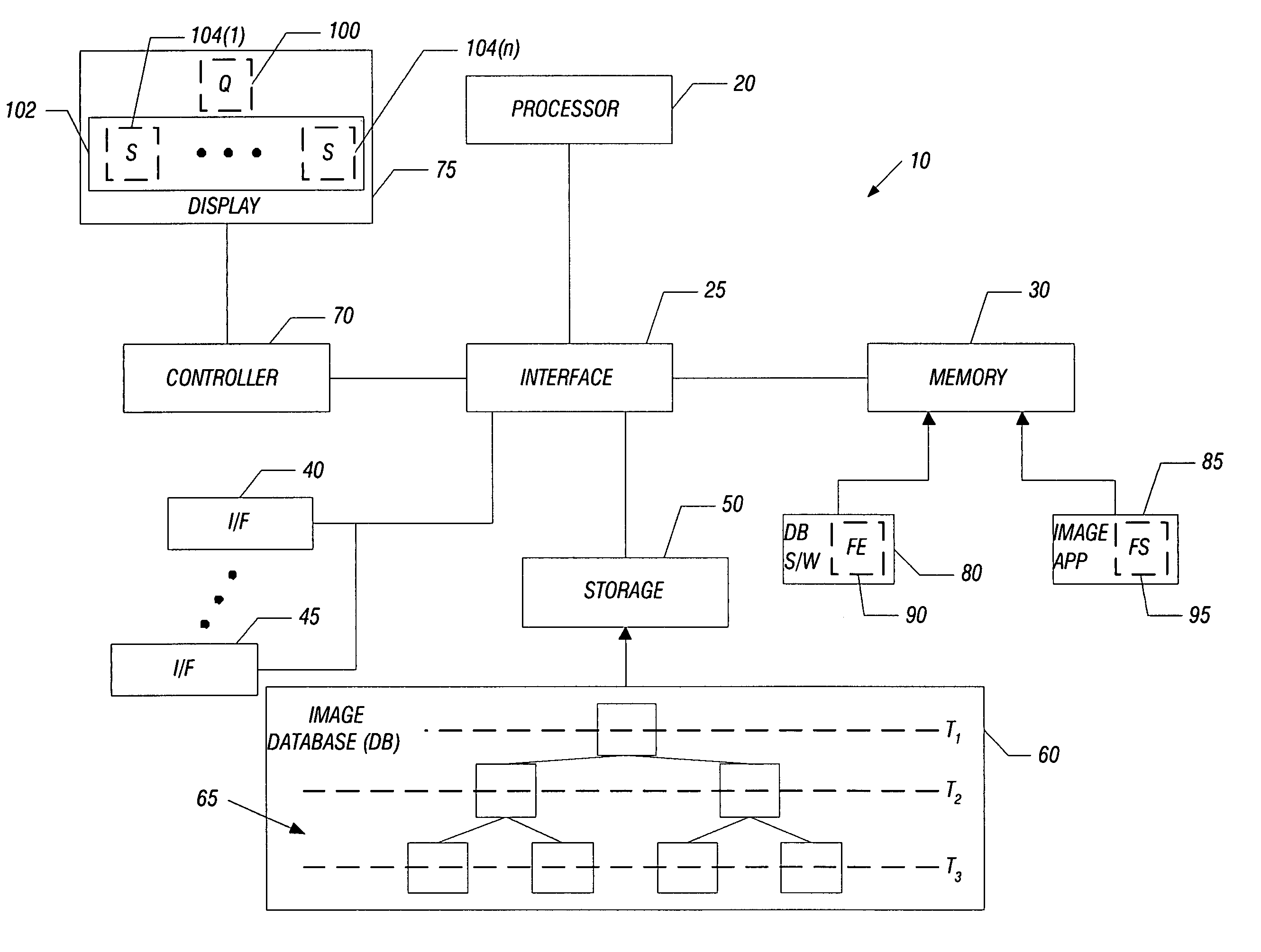 Searching for object images with reduced computation