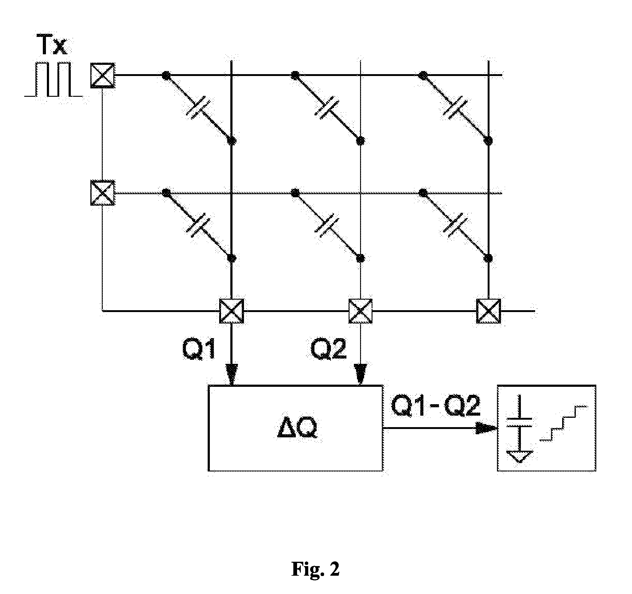 Control circuit of touch screen and noise removing method