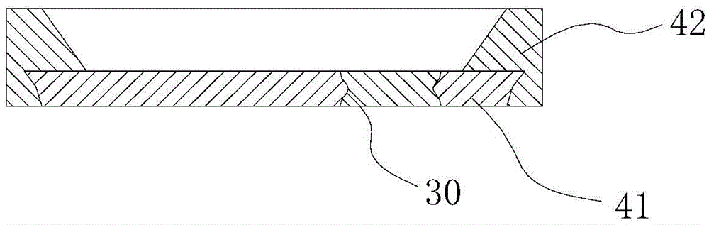 Combination structure and method of plastic and hard substrate, LED light bracket
