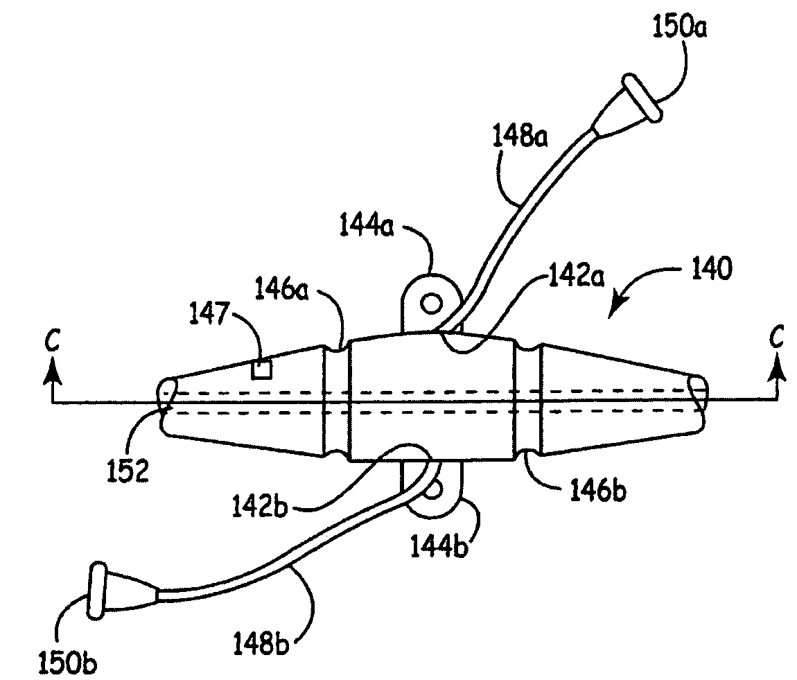 Anchor having fill port for use with an implantable therapy delivery element