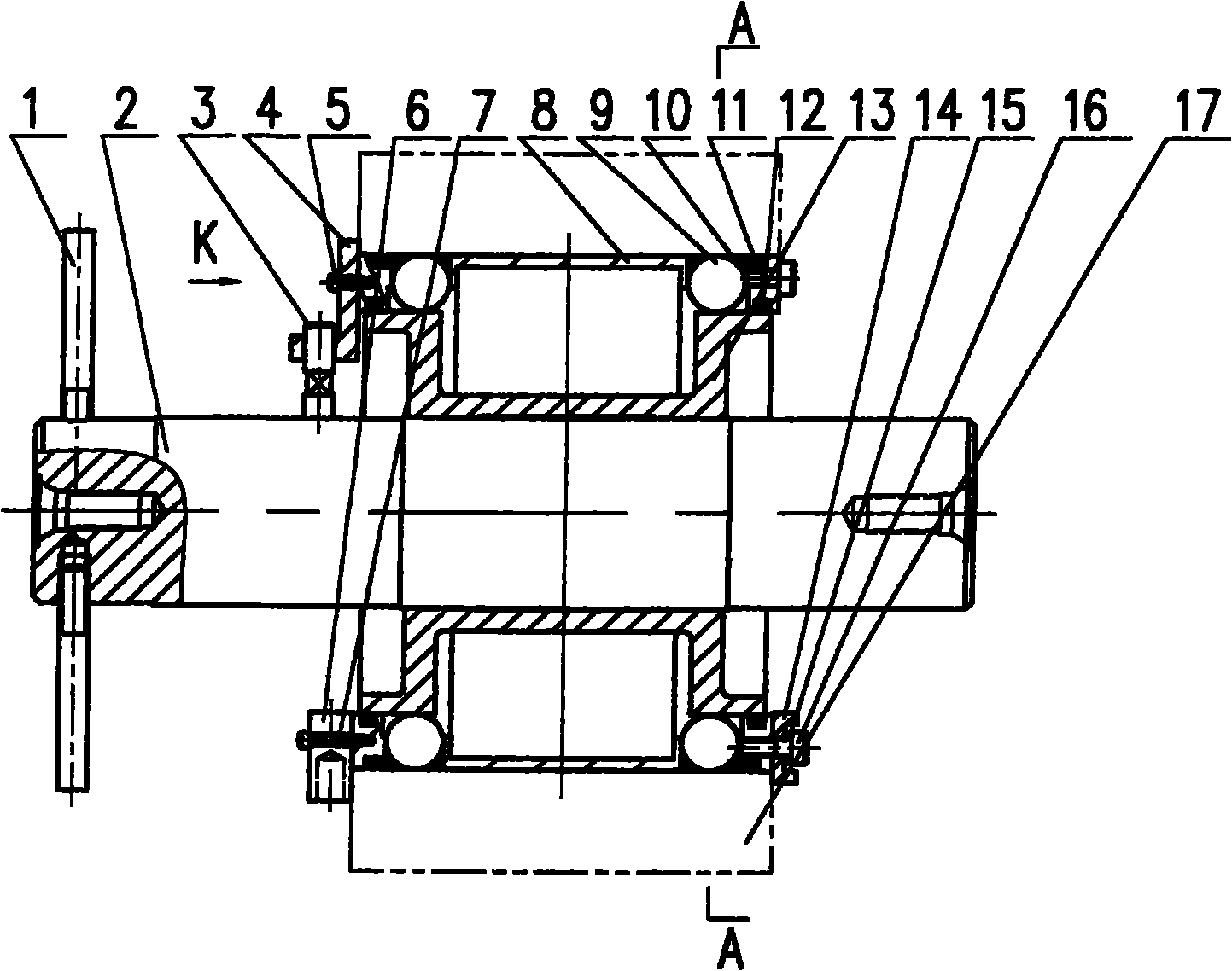 Precise centering fixture for repairing back lining bearing