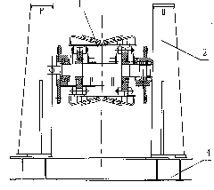 Adjustable pipeline inclined surface supporting device for submarine pipeline laying