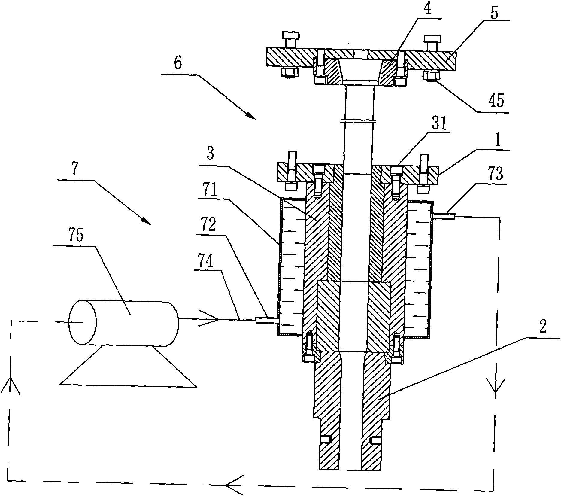 Half-shaft pre-upsetting cooling system