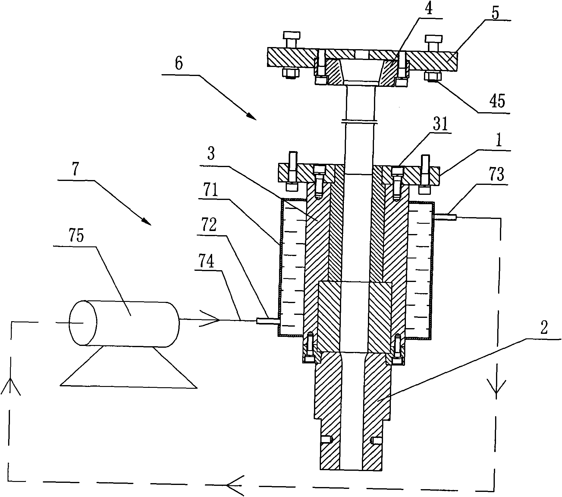 Half-shaft pre-upsetting cooling system