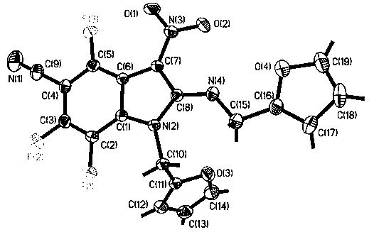 Fully substituted 3-nitroindole compound and its intermediate compound, preparation method and application