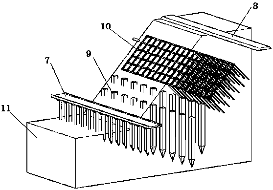 Pile-anchor support model test system for broken rock slope engineering