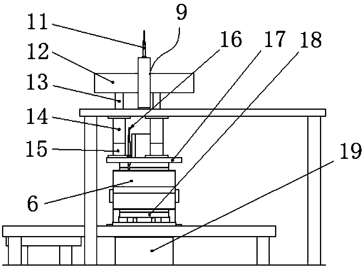 Automatic measuring device for axial clearance and assembly height of double-row bearings