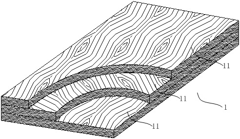 Construction method capable of manufacturing concrete surface wood grain texture in antique building