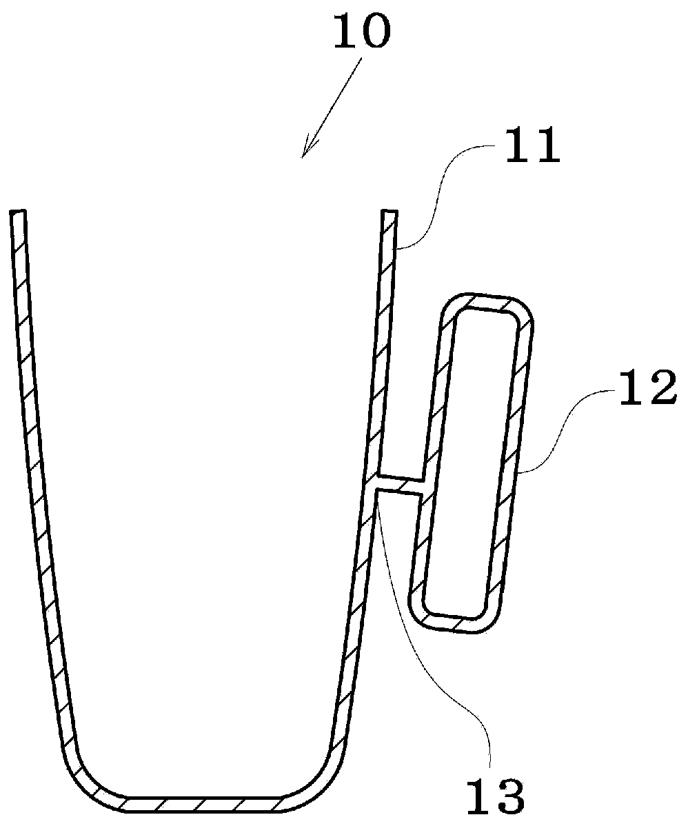 Drinking container used for toast and drinking container serving as bell