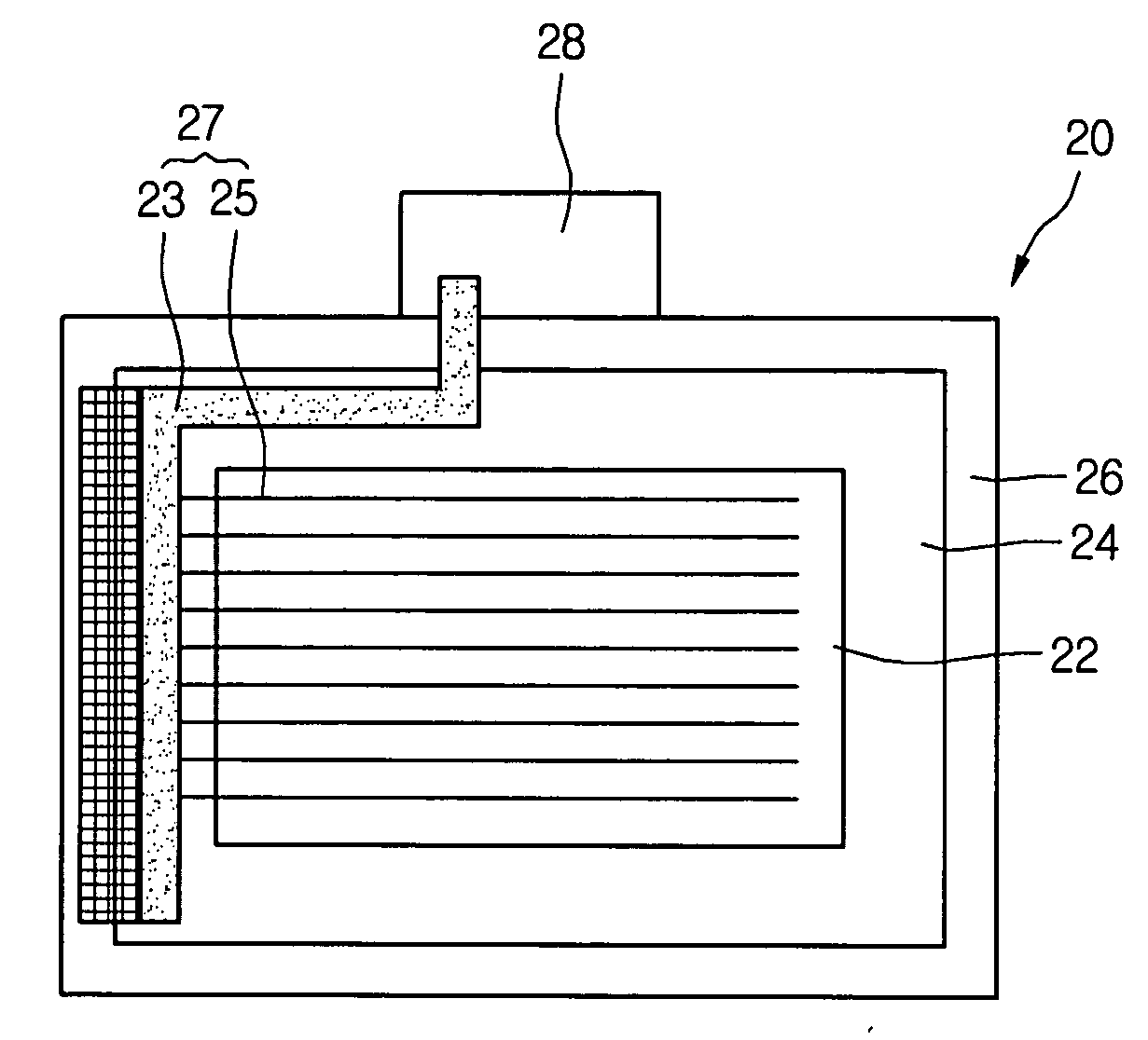 Active matrix organic light emitting display panel