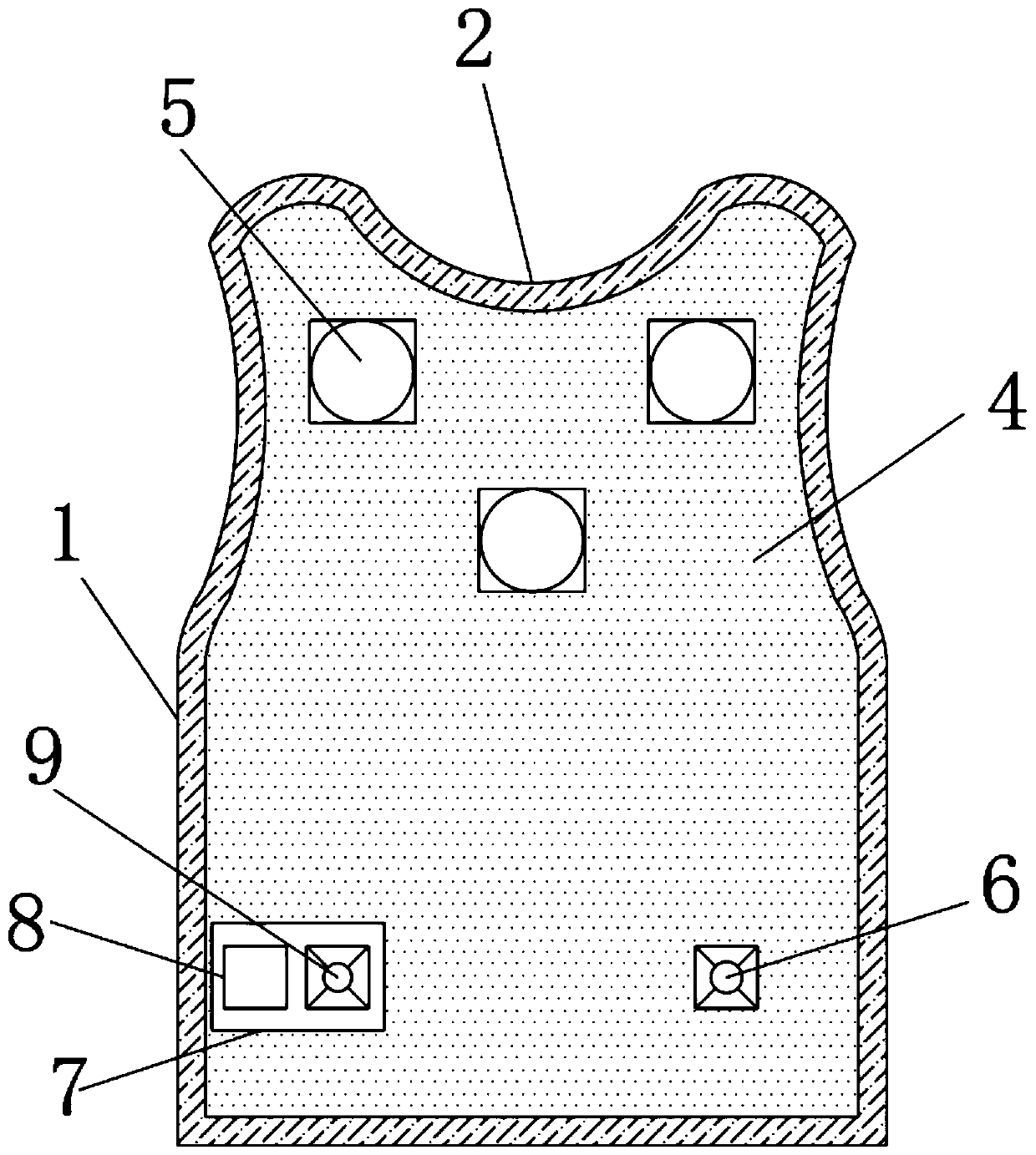 Intelligent constant-temperature bullet-proof vest
