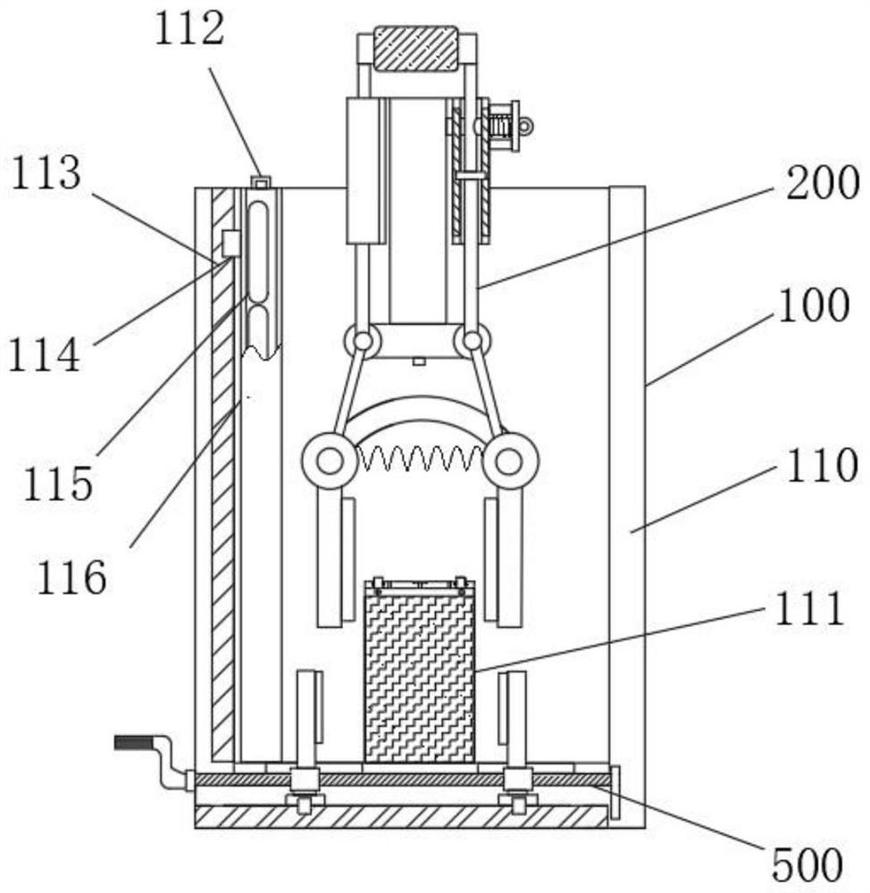 Battery taking device provided with anti-skid structure and used for lithium battery installation