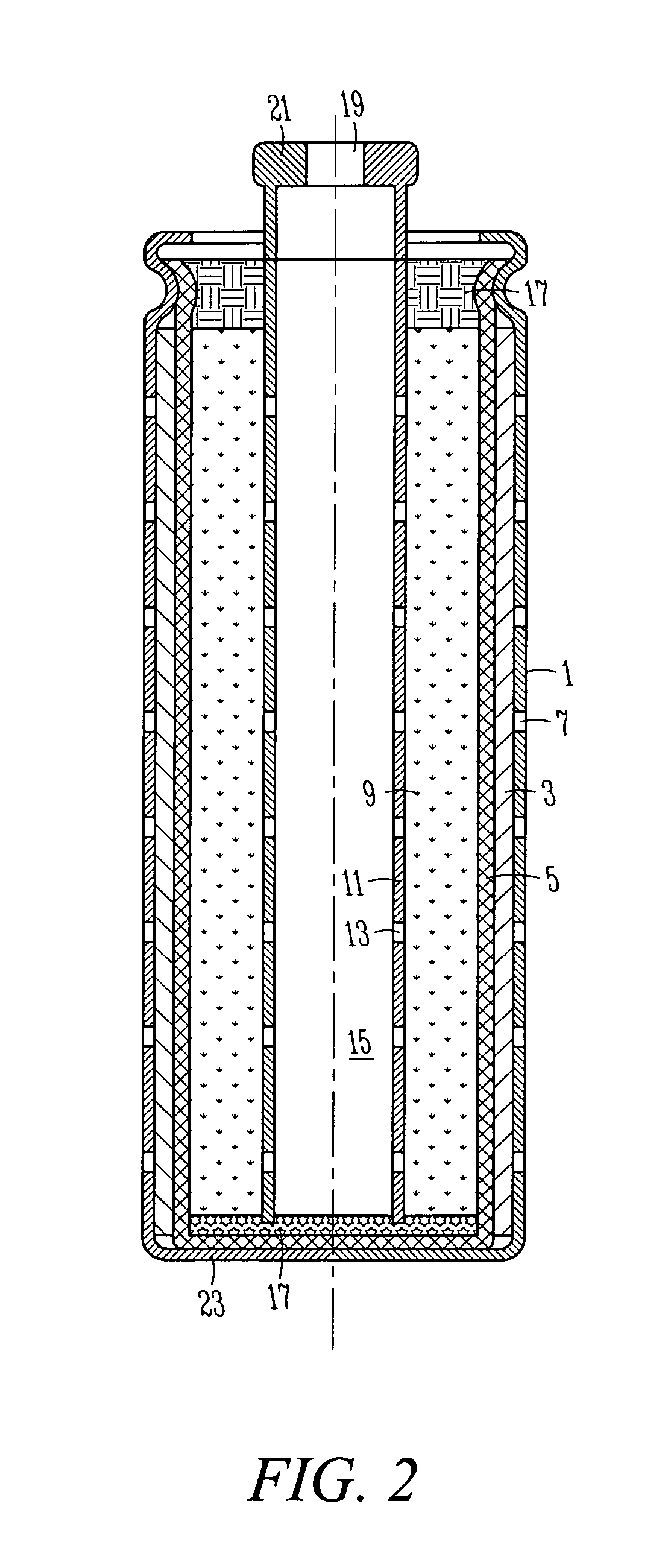 Cylindrical structure fuel cell
