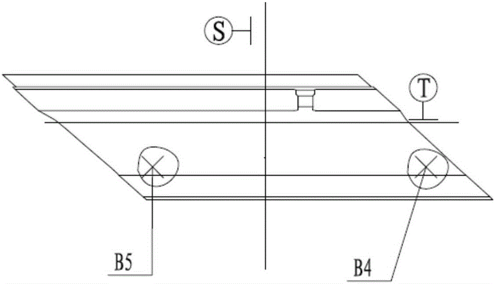 Method used for detecting four-joint guide blade reference arc surface