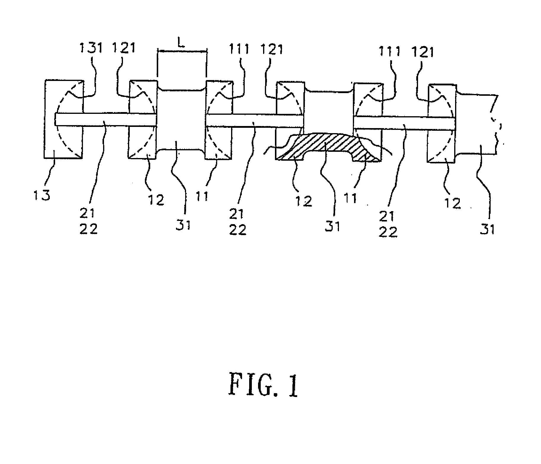 Ball Connecting Body for a Rolling Motion Apparatus
