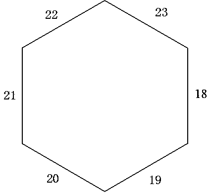 Packaging machine for automatic forming of hexagonal section