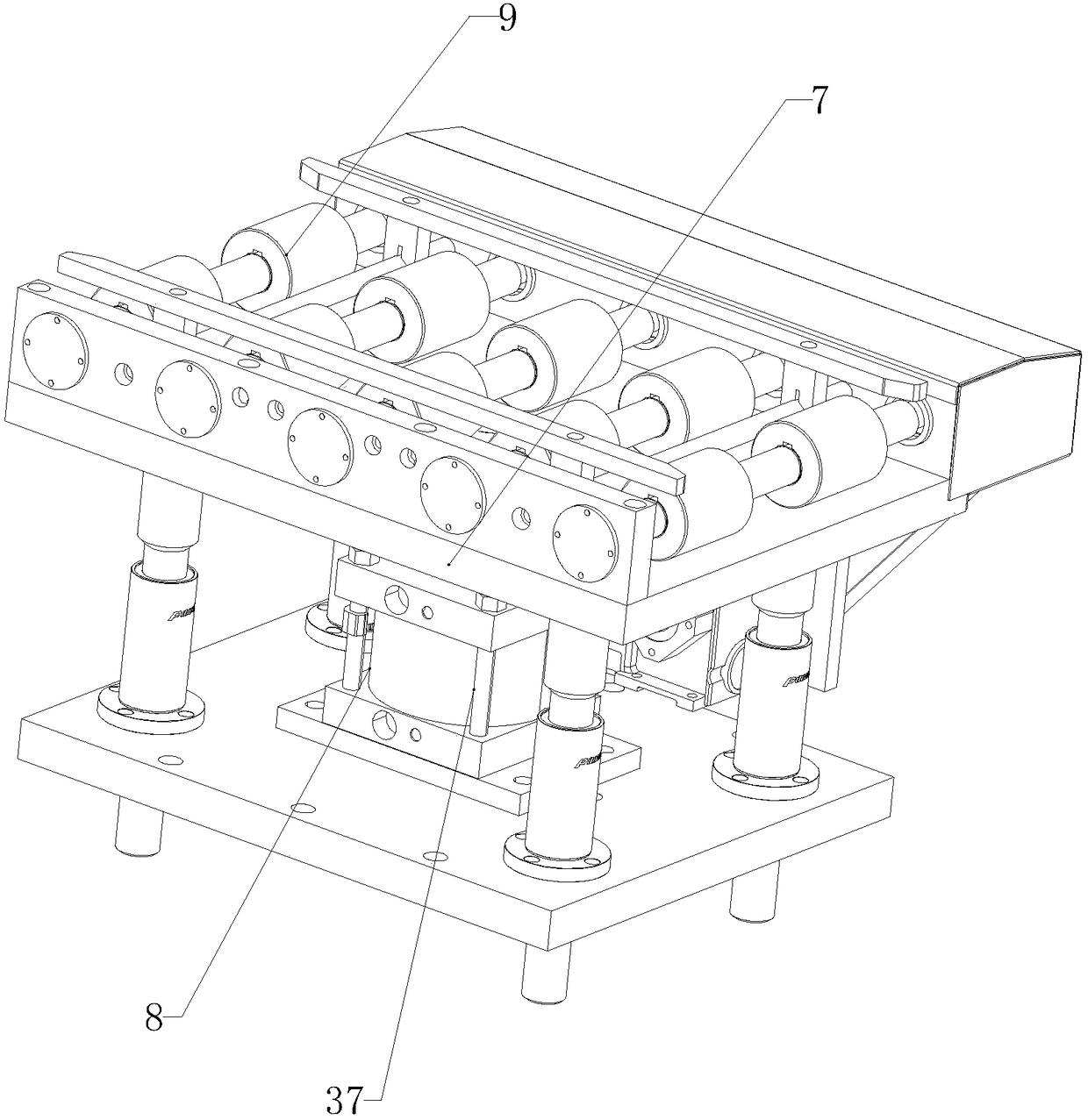Engine cylinder cover deburring assembly