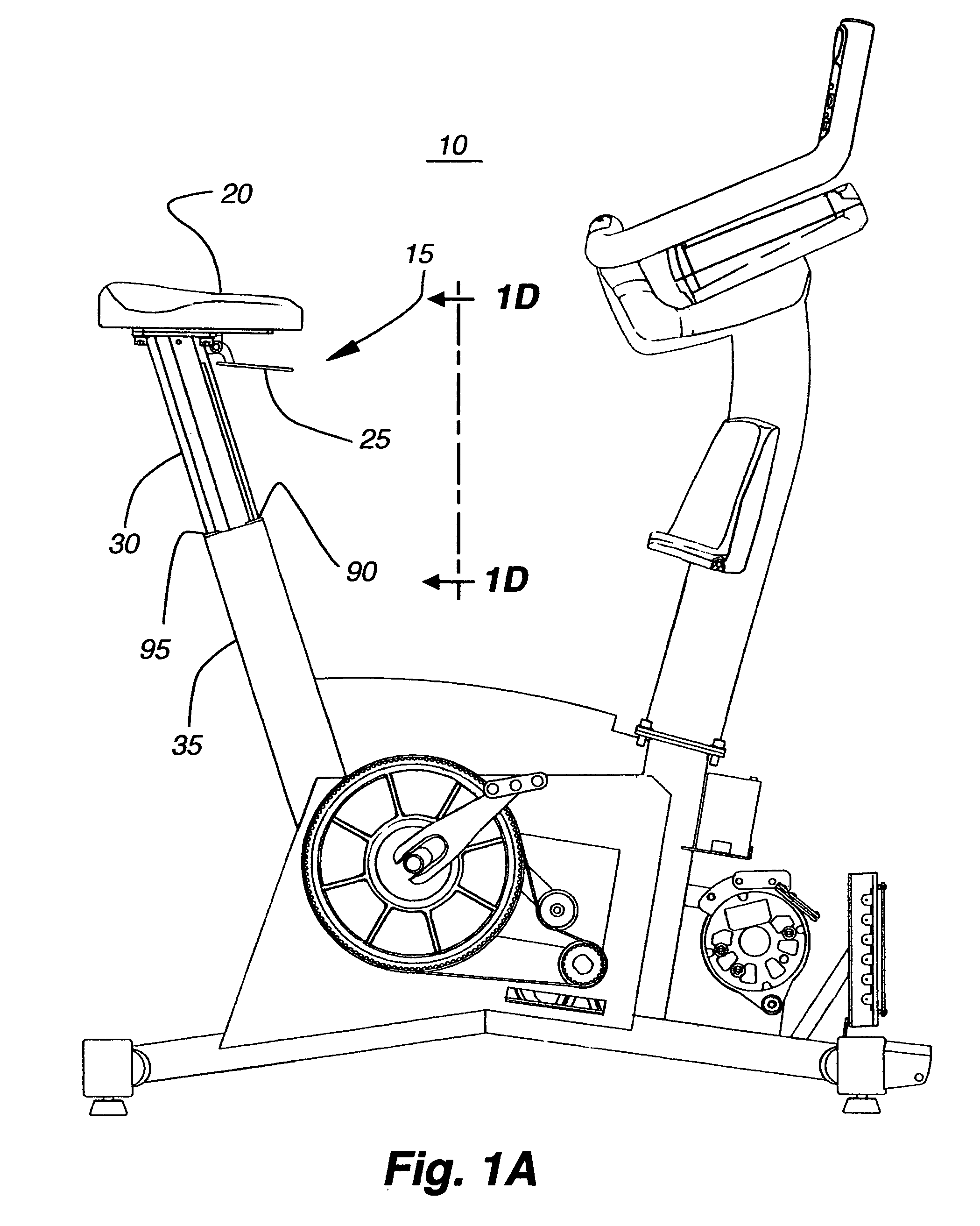 Mechanism and method for adjusting seat height for exercise equipment