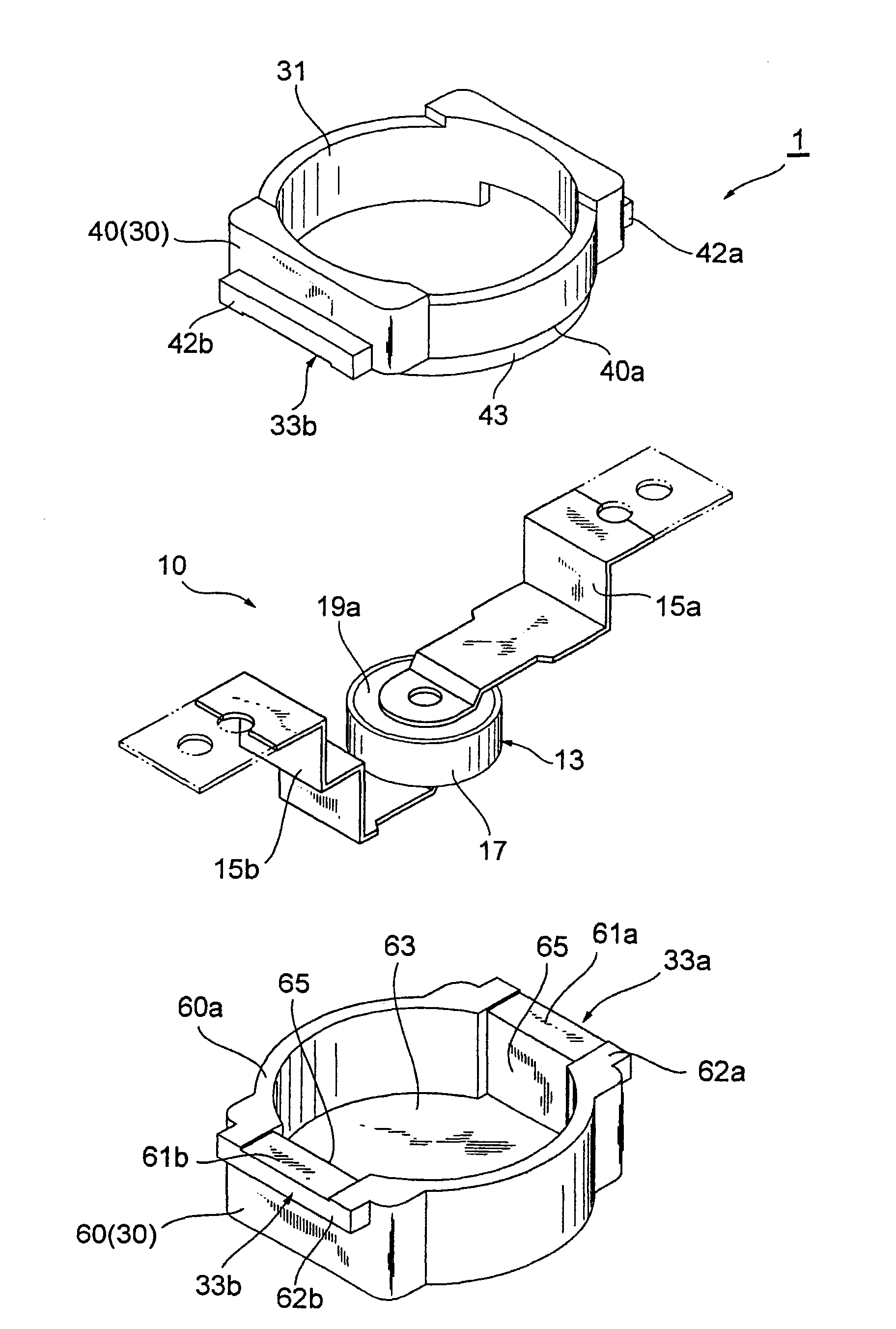 Electronic component unit and method for manufacturing same