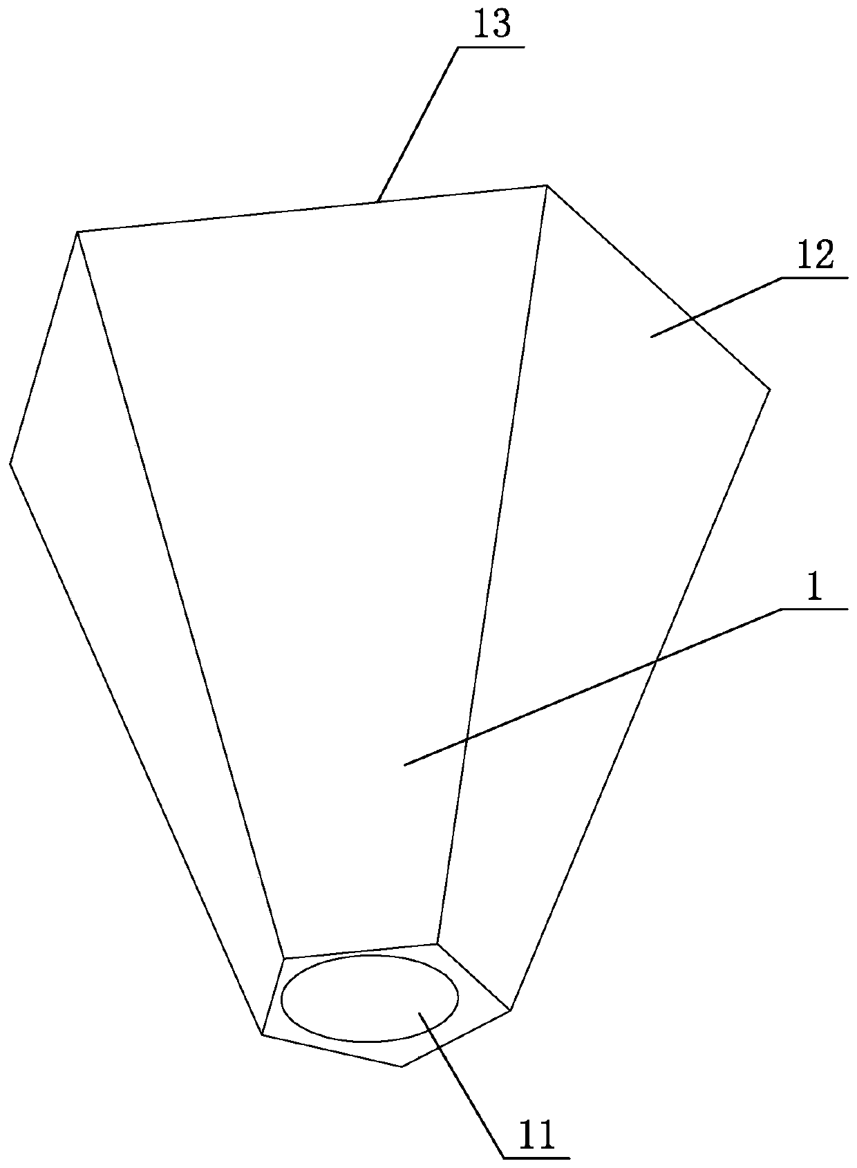 Light guide and condensation structure for surface-mounted LED