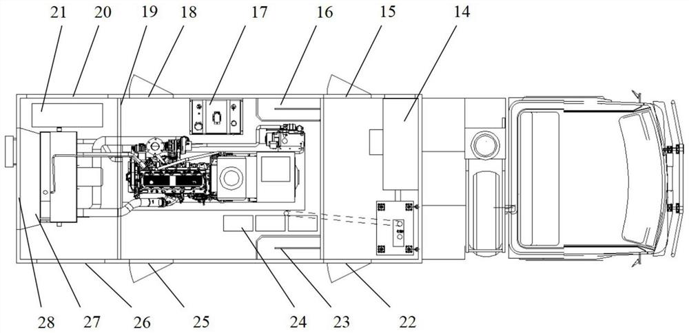 Power supply vehicle for supplying power to outside and working method