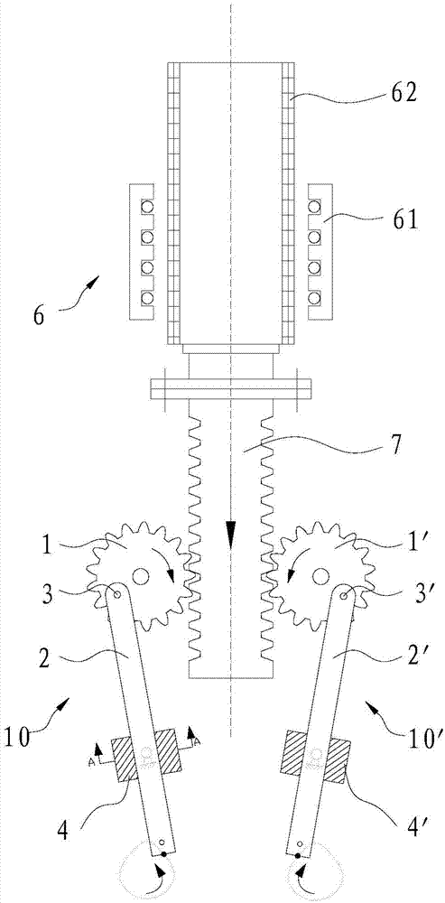 Electric double hand rubbing bionic device