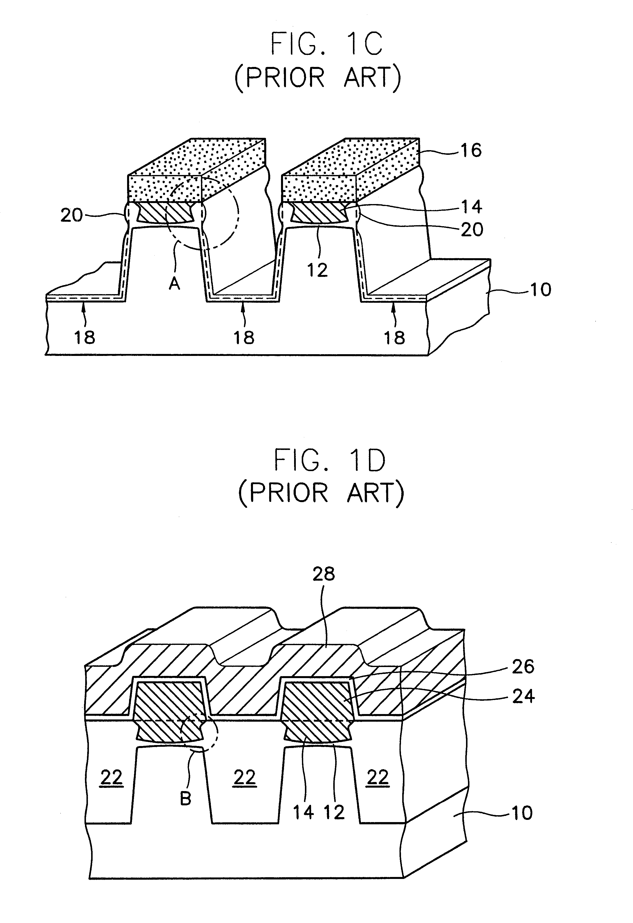 Method for self-aligned shallow trench isolation and method of manufacturing non-volatile memory device comprising the same