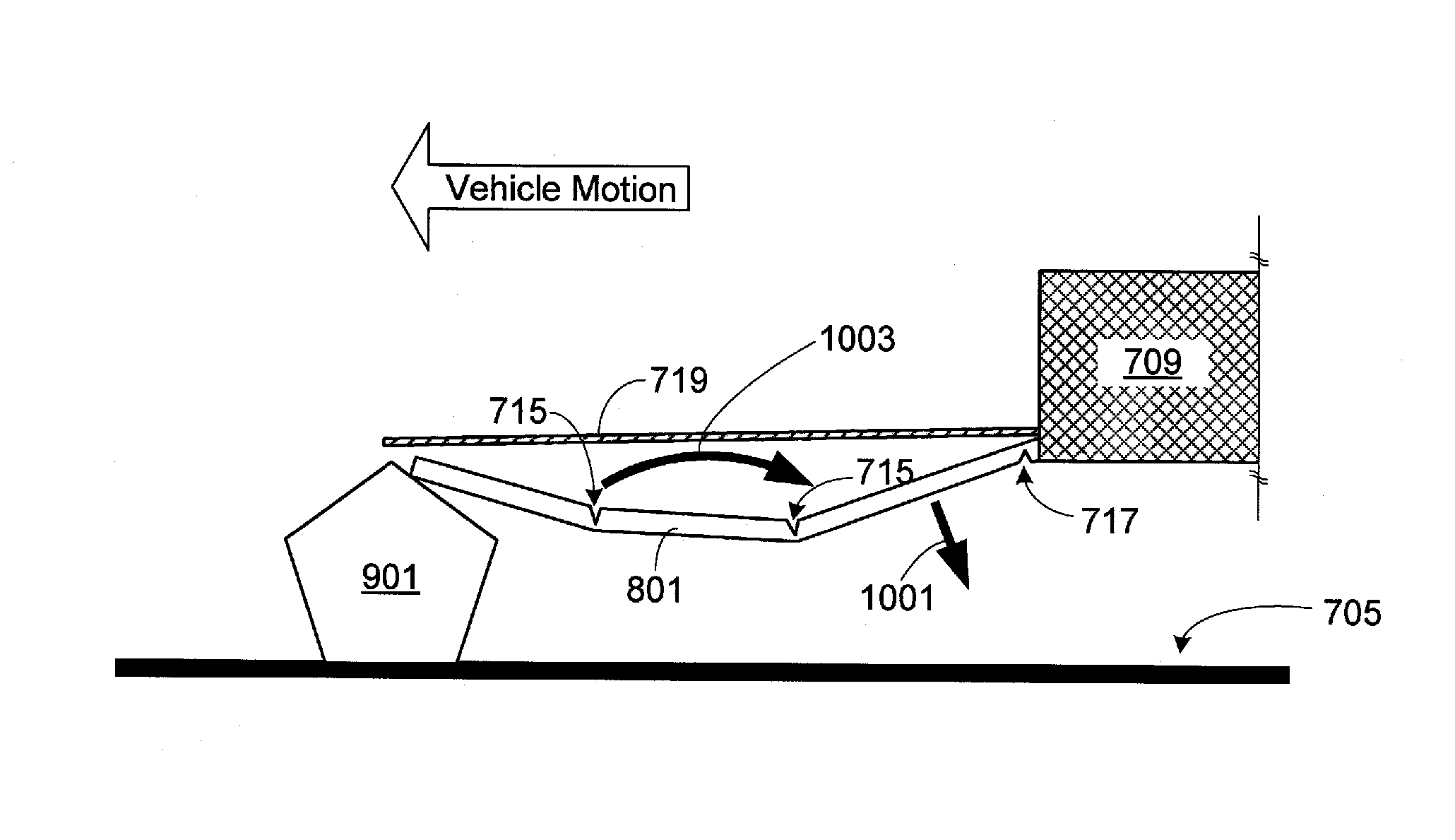 EV battery pack protection system utilizing an undercarriage debris trap