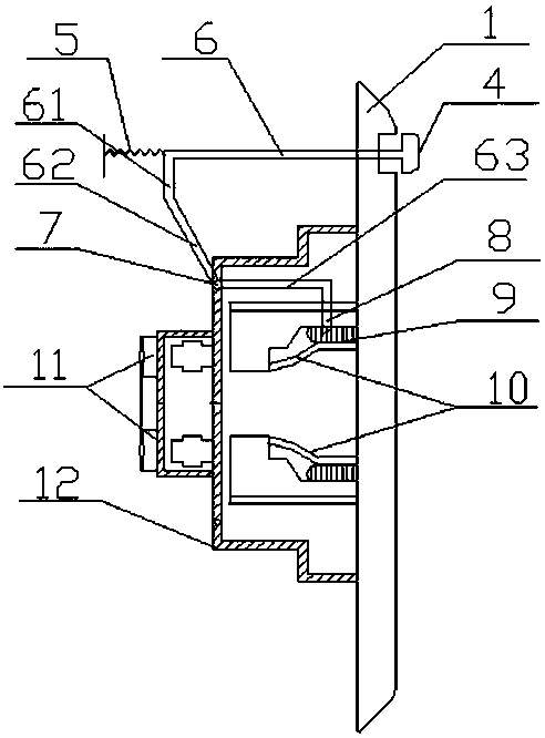 Double-control single-hole safety door and self-locking device for socket