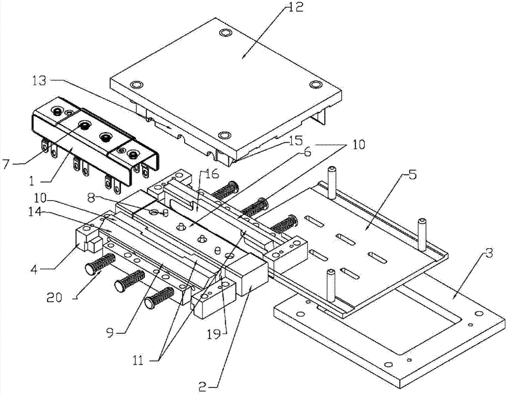 Laminating device and laminating method of U-shaped laminated busbar