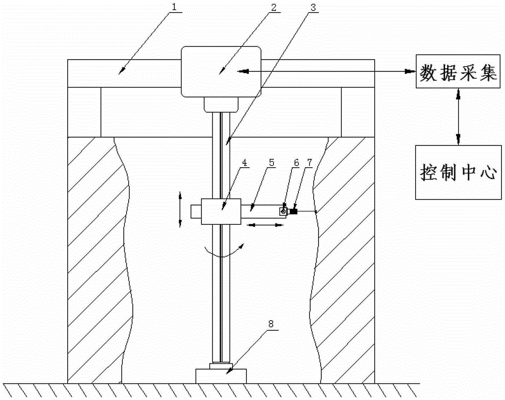 Device, system and method for on-site measurement of inner wall dimensions of large rotary workpieces