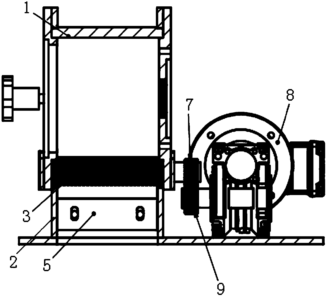 Double-screen-roller discharging mechanism