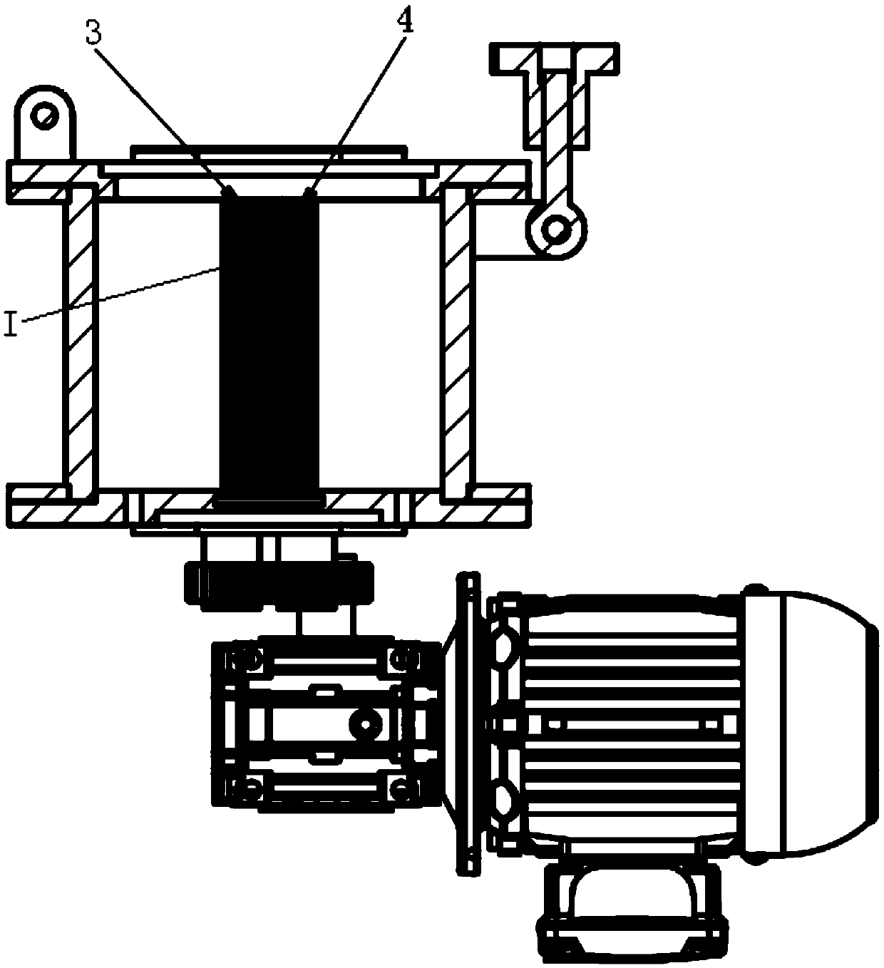 Double-screen-roller discharging mechanism
