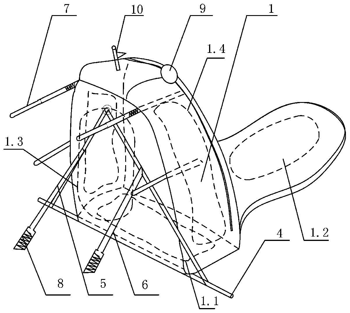 Drone roof airdrop indication method applied to installation on urban roof