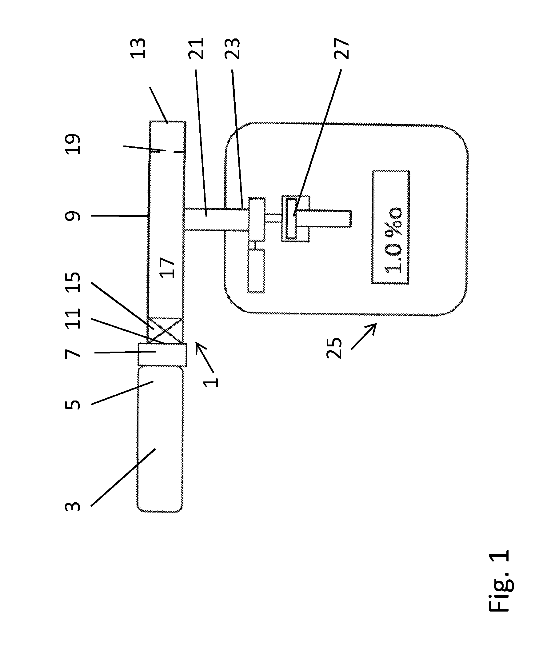 Calibrating device for breath alcohol measuring devices