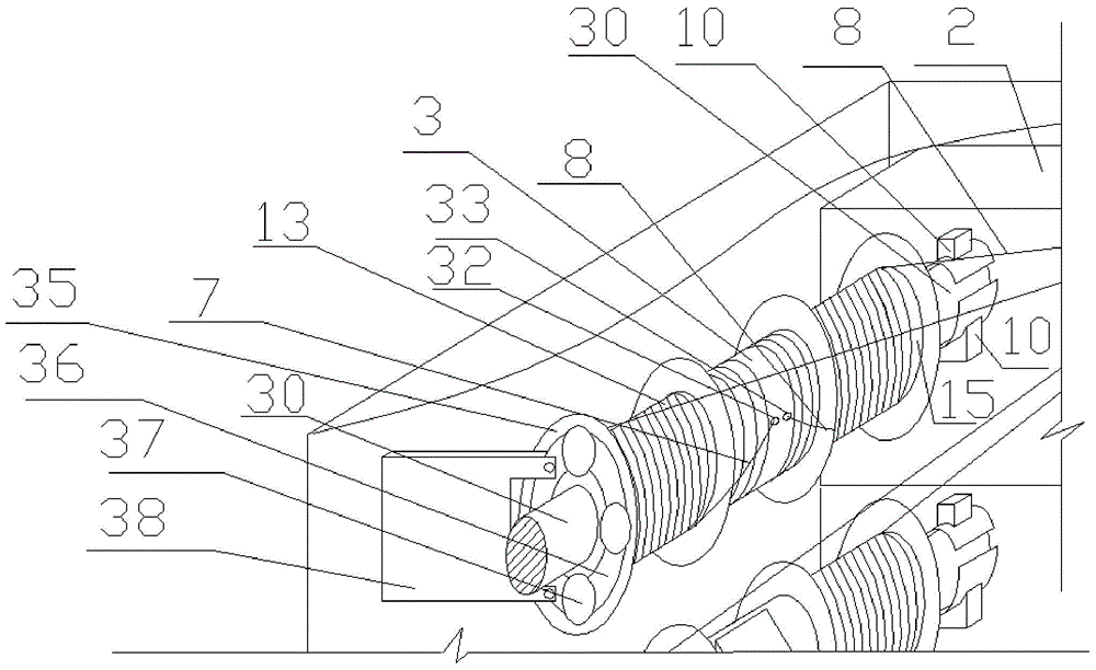 Building with multifunctional rope unreeling device