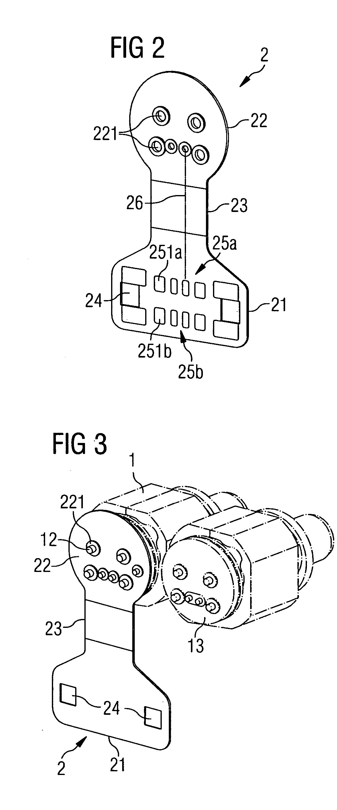 Arrangement for connecting the terminal contacts of an electronic component to a printed circuit board and conductor support for such an arrangement