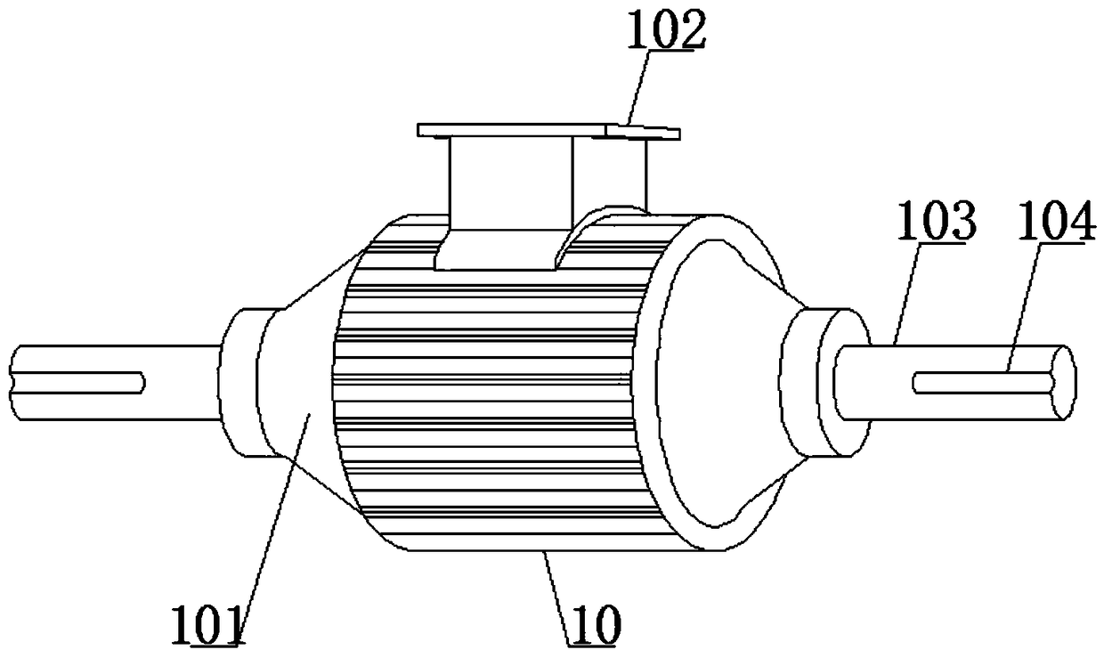 Surface polishing device for machining new energy automobile motor