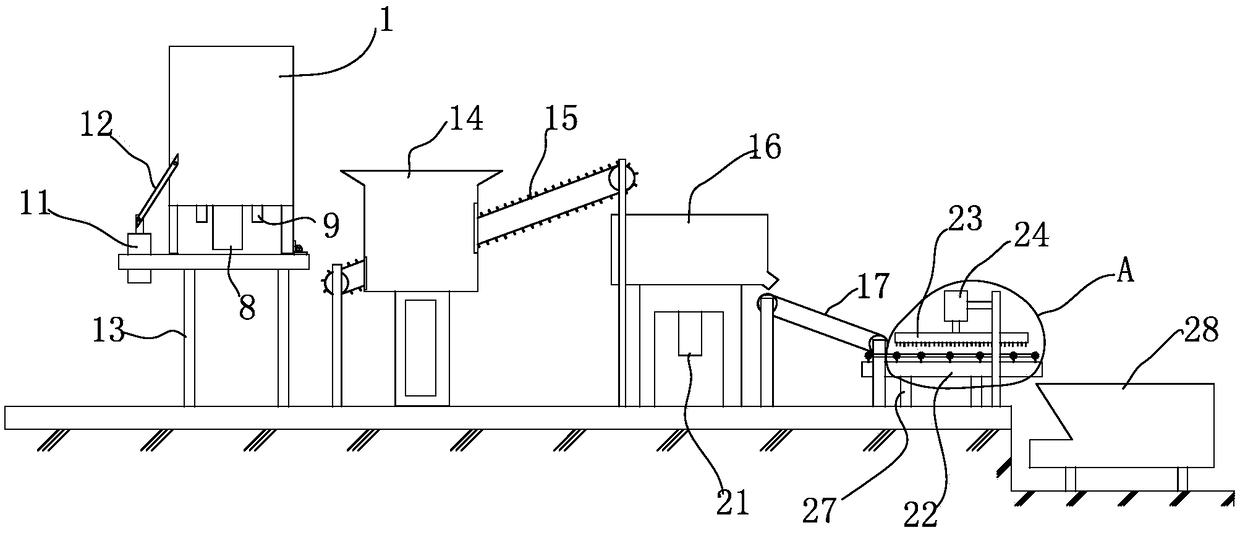 Sleeve-fish processing device with unfreezing function