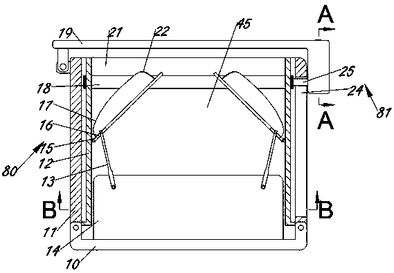 Make-up bag capable of being expanded