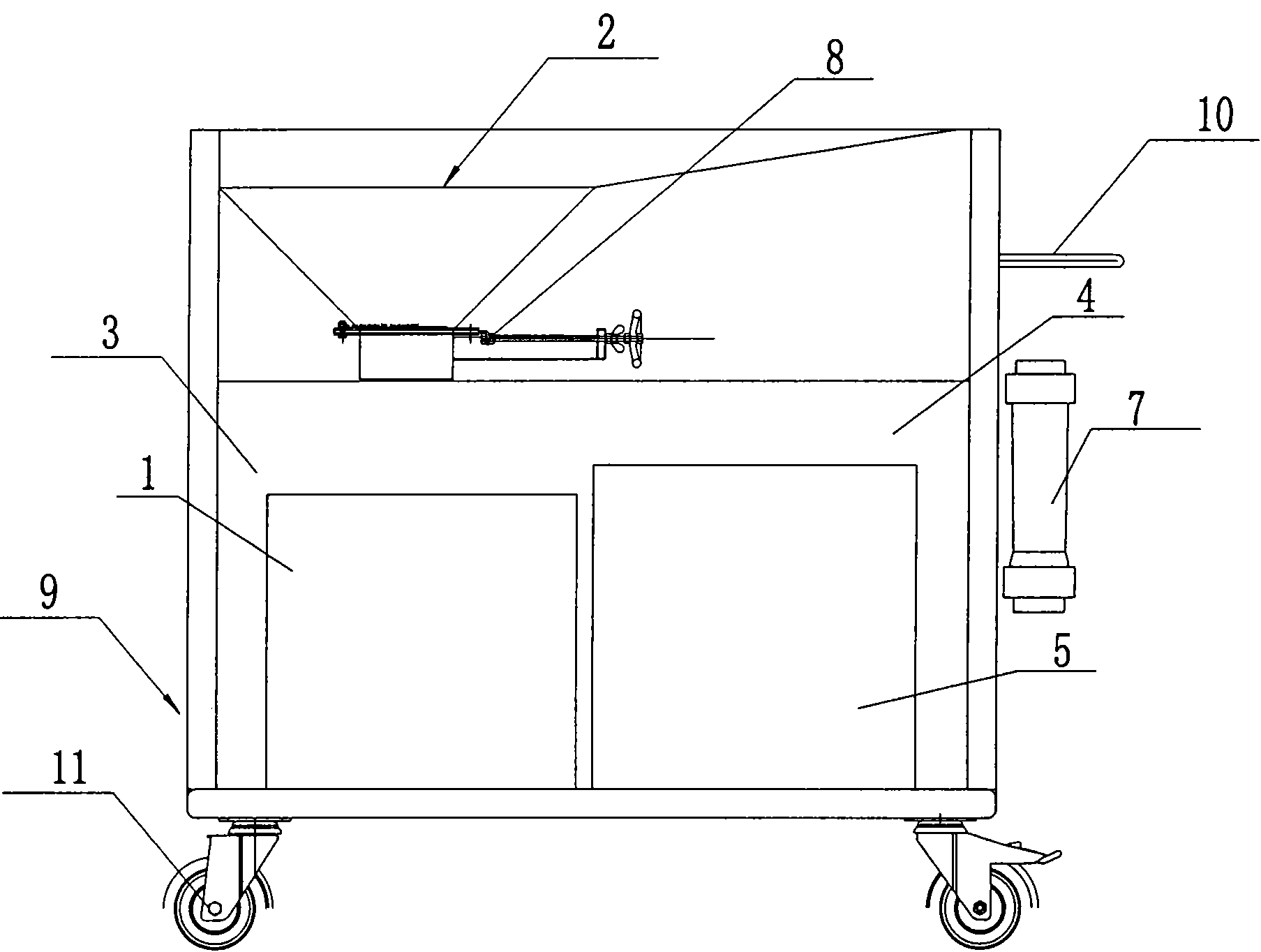 Device for adding medicament and method of adding medicament