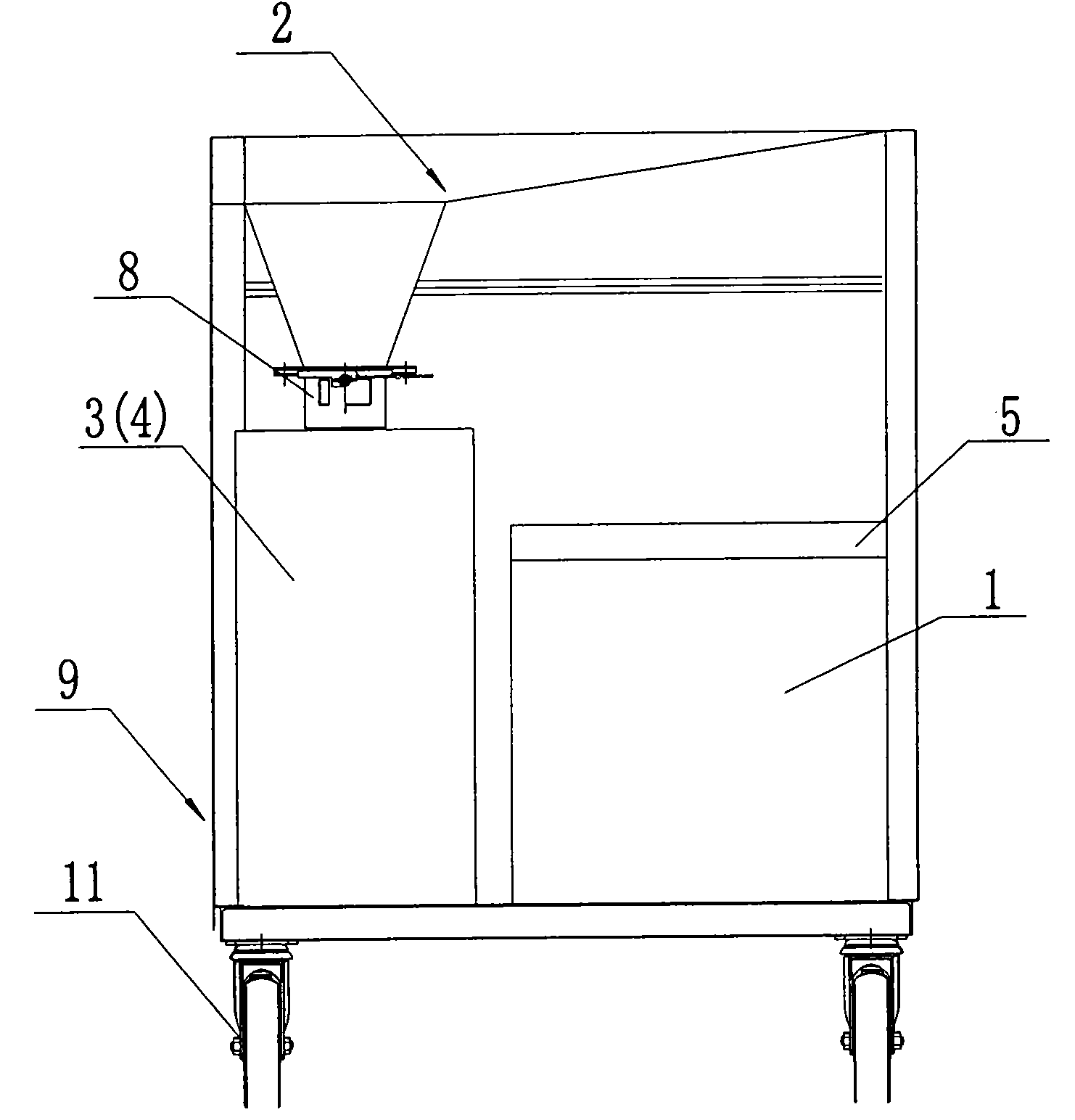 Device for adding medicament and method of adding medicament