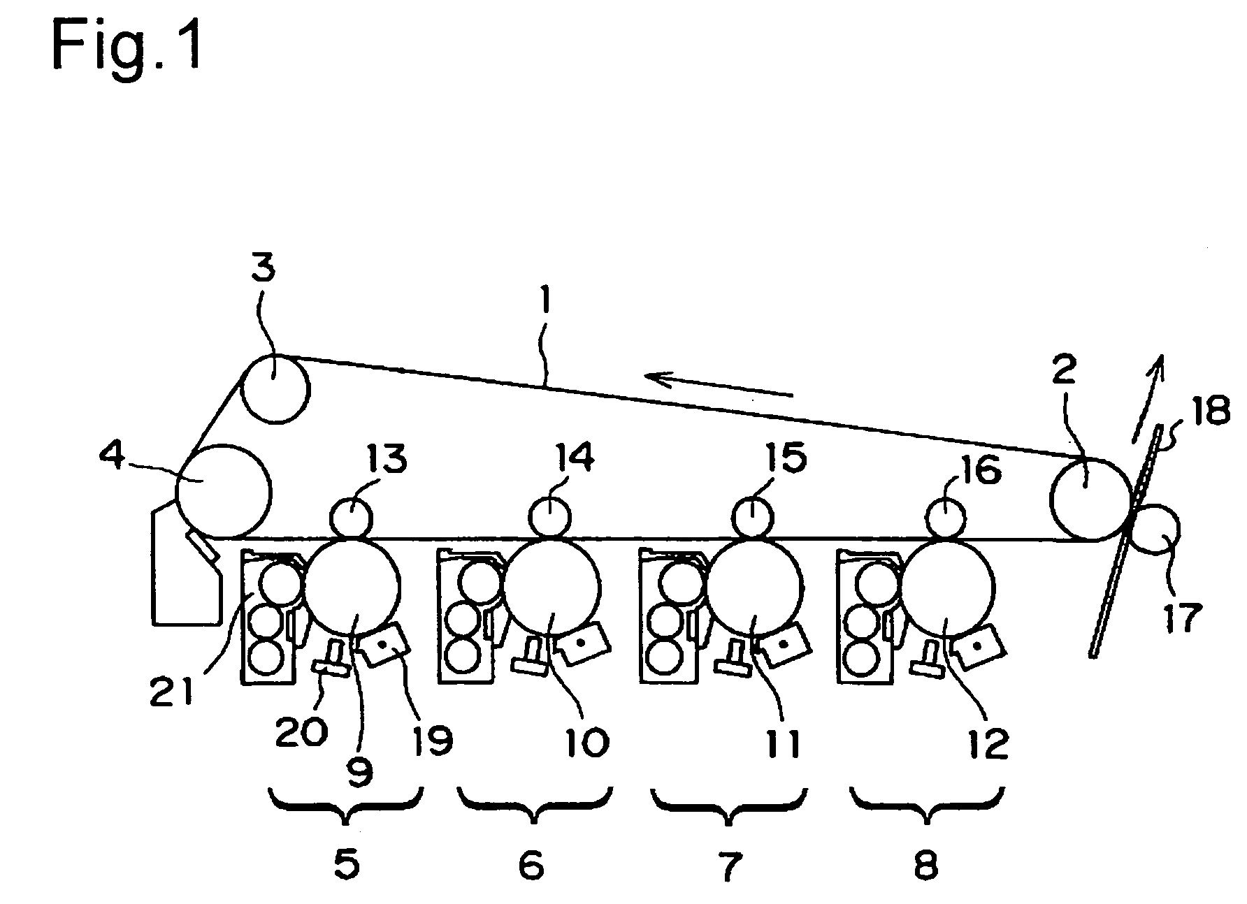 Transfer belt and full color image-forming apparatus equipped therewith