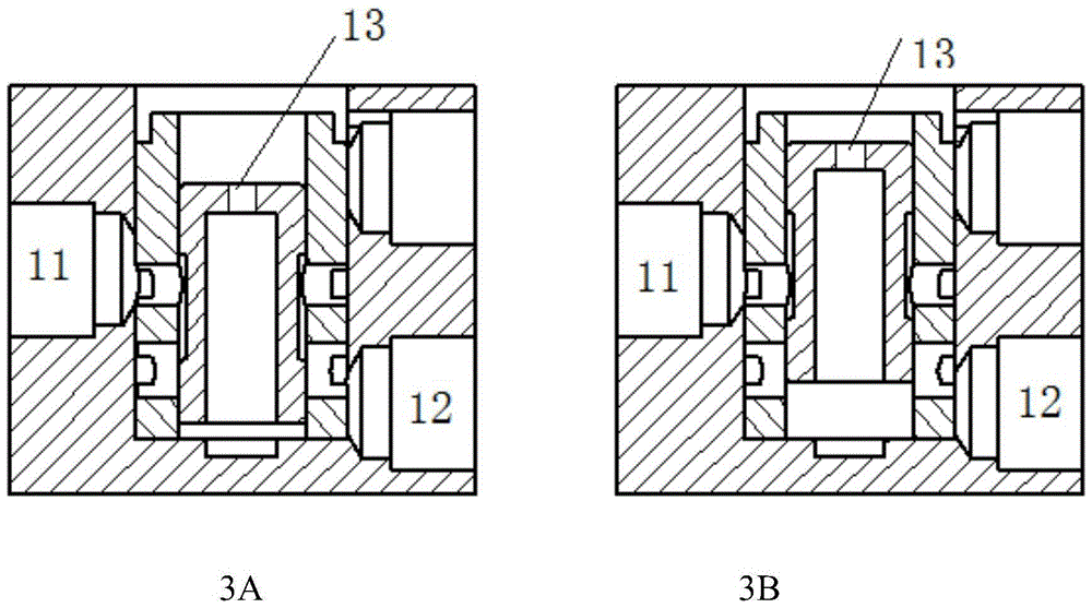 Two-position three-way valve and vibration isolation system with the two-position three-way valve