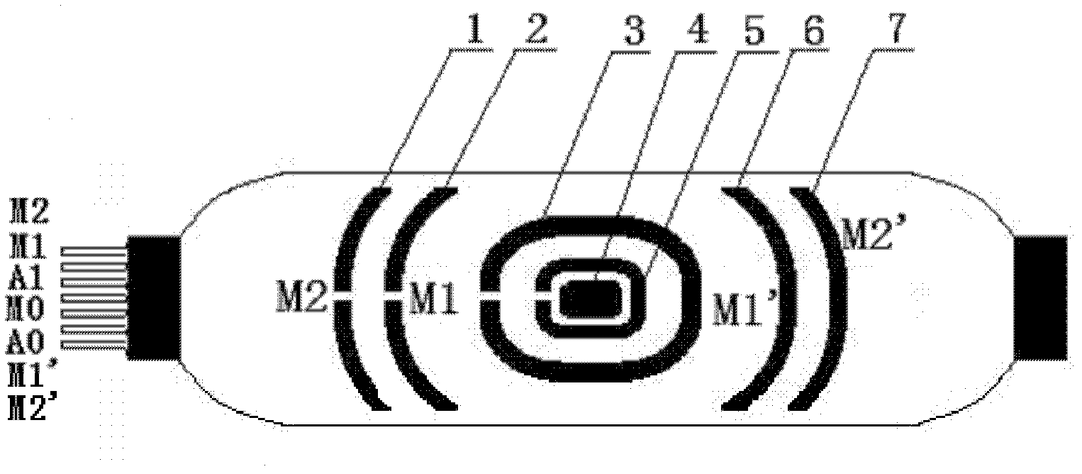 Polar plate of micro-disc type focused logging device