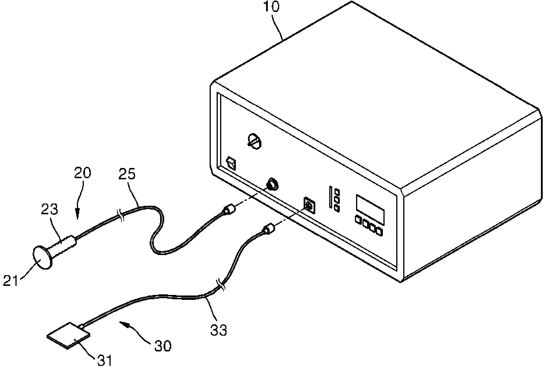 Battery-embedded portable high-frequency therapeutic apparatus